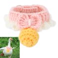 thumbnail image 4 of Duck Collar, Soft And Comfortable Pet Duck Clothing Collar Wool Material Adjustable Exquisite Workmanship  For Duck And Goose Pink,Light Blue, 4 of 8