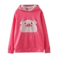 thumbnail image 4 of Little Girl Sweatshirt Kids Children Boys Winter Long Sleeve Hoodie Cartoon Pig Printing Cute Pullover Tops Clothes for Girls Size 7-8T, 4 of 8