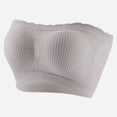 thumbnail image 2 of Hduncf Strapless Push Up Bras for Women Wireless Bandeau Bra Non-Slip Tube Top Padded Convertible Bralette Gray L, 2 of 4