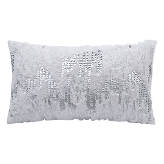 Chics and Comfortable Velvets Pillow Covers with Dazzlings Sequins Detail with Hiddens Zippers Design for Modern Homes
