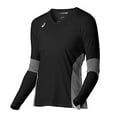 thumbnail image 2 of ASICS Boys 2-Tone Jersey, Black, Big Kids (8-20), L, 2 of 6