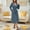 Navy, variant on Dress for Women Striped Bathrobe Lightweight Long Sleeves Kimonos Knitted Robe Soft Belt Sleepwear with Pockets Tunic Nightgown for Vacation