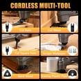 thumbnail image 6 of Upgraded Oscillating Multi Tool Compatible with Dewalt 20V Max Battery, Cordless Oscillating Tool with Brushless Motor 20000 OPM, 7 Gear for Cutting, Sanding, Scraping, Tool Only, 6 of 8
