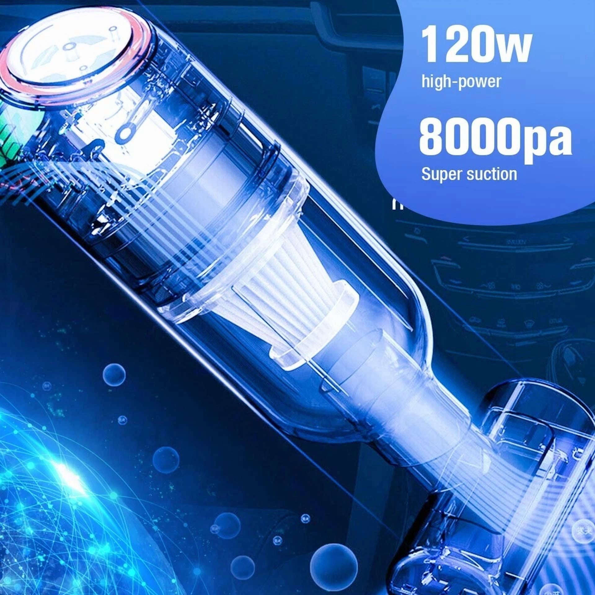 Mini Handheld Car Vacuum Cleaner Cordless W/Brushless Motor Keyboard Air Duster