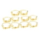 thumbnail image 4 of Juego de 10 hebillas para servilletas, anillos de servilleta con letras Bismillah, bandas de metal para servilletas, accesorios para mesas de fiesta, bodas y Ramadán. Aureato de imitación, 4 of 9