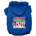 thumbnail image 6 of Christmas Pet Dog  Cat Hoodie Screen Printed, "Merry Christmas Ya Filthy Animal", 6 of 11