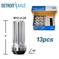thumbnail image 5 of Detroit Axle - Front Drilled Rotors Wheel Hubs Lug Nuts Replacement for Chevy Trailblazer Buick Rainier - 17pc Set Fits select: 2004-2006 CHEVROLET TRAILBLAZER EXT LS/EXT LT, 2002-2005 GMC ENVOY XL, 5 of 5