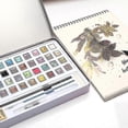 thumbnail image 3 of Metallic Watercolor Set 36 Colors Pearlescent Solid Watercolor Pigment Set, 3 of 4