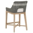 thumbnail image 3 of Interwoven Rope Counter Stool with Stretcher and Cross Support, Dark Gray- Saltoro Sherpi, 3 of 5