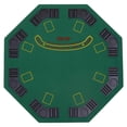 thumbnail image 6 of SONGMY Table Foldable, 47" Octagon Blackjack Game Table for 8 Players with Cup Holders, Green Felt, 6 of 9