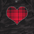 thumbnail image 4 of Inktastic Red Plaid Heart Boys or Girls Baby Bodysuit, 4 of 5