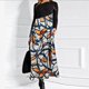 thumbnail image 2 of Vestido estampado bohemio largo de manga larga ajustado informal de otoño e invierno para mujer, vestidos de otoño para mujer Fridja  NMB1377, 2 of 7