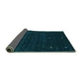 thumbnail image 2 of Ahgly Company Indoor Rectangle Abstract Turquoise Blue Contemporary Area Rugs, 2' x 5', 2 of 4