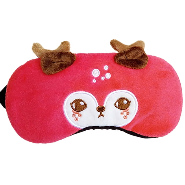 Coofit Eye Cover Elk Breathable Decorative Sleeping Blindfold Sleep Mask with Ice Pack