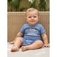 thumbnail image 4 of BemeyourBBs Newborn Baby Boy Little Brother Outfit Waffle Knit Romper Letter Embroidered Short Sleeve Crew Neck Jumpsuit Casual Infant Summer Spring Clothes, 4 of 9