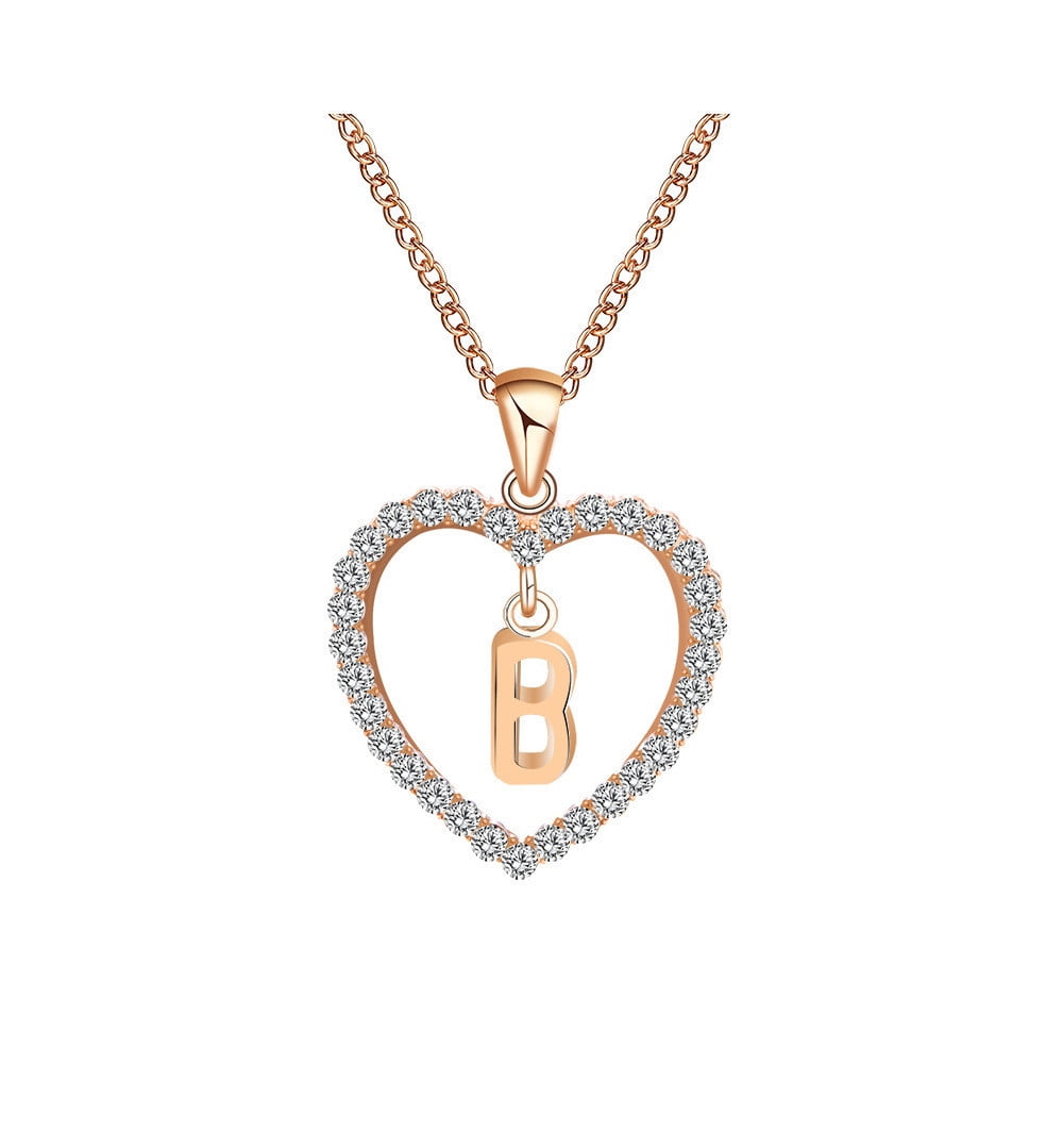 Cyber Monday 21 Fashion Women Gift 26 English Letter Name Chain Pendant Necklaces Jewelry Walmart Com