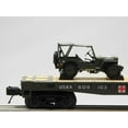 thumbnail image 3 of MTH PREMIER US ARMY FLAT CAR W/ WILLY'S TRANSPORT JEEP O GAUGE 20-92368B-609103, 3 of 8
