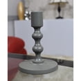 thumbnail image 1 of Handmade Aluminum Eco-friendly Geometric Dull Green Set Of One Pillar Candle Holder, 1 of 2
