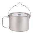 thumbnail image 4 of Olla colgante de titanio para exteriores de 900 ml con asa plegable, taza de viaje redonda, taza de café para exteriores, taza de titanio para cocina,, 4 of 9
