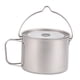 thumbnail image 4 of Olla de titanio de 900 ml, taza de titanio, tazas para bebidas, olla colgante, taza de café para exteriores, para senderismo, mochileros, pesca,, 4 of 9