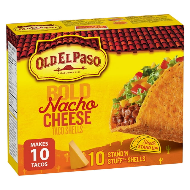 Old El Paso Stand n' Stuff Taco Shells, Cheesy Blasted, Gluten Free