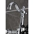 thumbnail image 3 of Kingston Brass KS2441PKX Duchess Double-Handle Wall-Mount Bridge Kitchen Faucet, Polished Chrome, 3 of 7