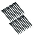 thumbnail image 2 of kurtrusly 20 Pièces Jardin Cour Barrière Broche Assortiment Portable Réutilisable Terre Fixation Piquet Assortiment Kit Outil de Jardinage Noir, 2 of 6
