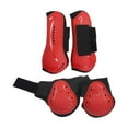 thumbnail image 2 of 4 protectores de tendón para caballos, protectores de menudillo delanteros abiertos, equipo de entrenamiento, suministros equinos transpirables, M, 2 of 8