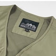 thumbnail image 6 of ZVNAΖH Men's Casual Lightweight Outdoor Fishing Work Safari Travel Photo Cargo Vest Jacket Multi Pockets, 6 of 6