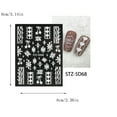 thumbnail image 2 of Rkxzt Clearance Sale Nail Art Sticker Christmas 5D Embossed Stereo Snowflake Adhesive Sticker Nail Art Sticker, 2 of 2