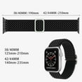 thumbnail image 6 of Enkey 3 Pack Elastic Womens Nylon Double Ring Bling Drill Buckle Watch Band 38mm 40mm 41mm 42mm 44mm 45mm ,Men Women Sport Wristband wavy strapfor iWatch Series Ultra SE 7 6 5 4 3 2 1,Pink+Green+White, 6 of 7