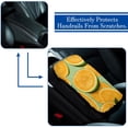 thumbnail image 5 of Cantaloupe Furry Printed Armrest Cover 12.5x8.2 Inch Soft Comfortable Car Armrest Mat Accessories, 5 of 6