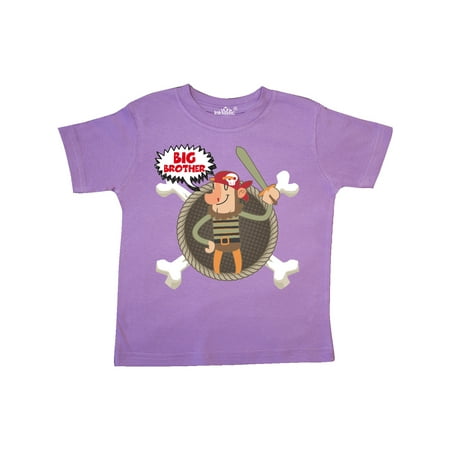 

Inktastic Big Brother Pirate Gift Toddler Boy Girl T-Shirt