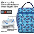 thumbnail image 2 of Shark Theme Insulated Lunch Box: Ocean Life Reusable Bag for Daily Use | Leakproof Soft Cooler Tote with Interior & Exterior Pockets | School, Office Essentials, 2 of 6