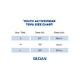 thumbnail image 2 of Gildan Youth Cotton Short Sleeve White Crew T-Shirt, 4-Pack, Medium, 2 of 8