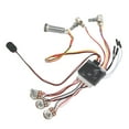 thumbnail image 3 of 3 Way Guitar Wiring Harness, Noise Reduction Guitar Prewired Harness Dual Potentiometer  For Musical Instruments, 3 of 8