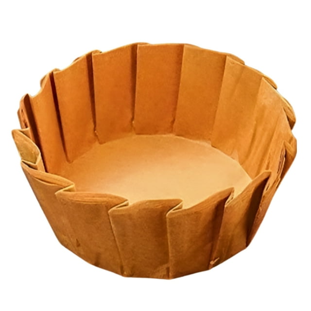 Forros de Papel para Tartas Redondos para Freidora de Aire, 100 Piezas de Papel Antiadherente para Hornear para Tarta Vasca Marrón