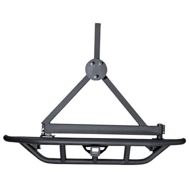 Rugged Ridge by RealTruck RRC Bumper Spare Tire Carrier | 11503.60 | Compatible with 1987-2006 Jeep Wrangler YJ/TJ