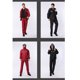 thumbnail image 5 of Ounissouiy Capa de lluvia impermeable Ropa de lluvia de cobertura de cuerpo completo engrosada de doble capa Paraguas de lluvia rojo XXL, 5 of 6
