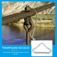 thumbnail image 2 of MasteelfCA 40pcs Triangle Rings Buckles V- Rings Connectors Trampoline Buckles Webbing Bag Handbag Clasp for Trampoline Replacement Repair, 2 of 8