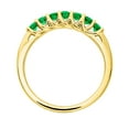 thumbnail image 2 of Primal Gold 10 Karat Yellow Gold Lab Created Emerald and Diamond Ring, 2 of 7