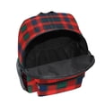 thumbnail image 6 of FORMRS School Backpack with Front Zippered Pocket 12" Student Travel Daypack, Red and Blue Pattern, 6 of 6