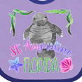 thumbnail image 4 of Inktastic St. Augustine Florida Cute Swimming Manatee Boys or Girls Baby Bib, 4 of 4