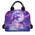 thumbnail image 2 of Yuyamidu Dolphin Lunch Bag for Kids 6-7 Insulated Lunch Box for Primary School Girls Cute Lunch Tote Bags 2nd Grade/3rd Grade Leakproof Food Handbags with Handle and Adjustable Straps, 2 of 7