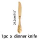 thumbnail image 1 of Cubiertos dorados de acero inoxidable para carne, cuchillo, tenedor, cuchara de té, juego de vajilla de lujo para fiesta y boda, 1 ud. Fivean unisex, 1 of 2
