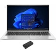 thumbnail image 1 of HP ProBook 455 G9 Home/Entertainment Laptop (AMD Ryzen 5 5625U 6-Core, 15.6in 60Hz Full HD (1920x1080), AMD Radeon, 16GB RAM, 2TB PCIe SSD, Backlit KB, Wifi, USB 3.2, Win 11 Pro) with DV4K Dock, 1 of 7