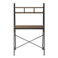 Manor Park Urban Industrial Ladder Storage Desk, Dark Walnut