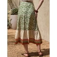 thumbnail image 3 of DARING DIVA Women's Summer Beach Graphic Midi Western Skirts Small Green, 3 of 6