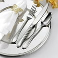 thumbnail image 5 of 60-Piece Silverware Set for 12, Stainless Steel Flatware Cutlery Eating Utensils, Modern Design with Crown Edges for Home Kitchen Hotel, with Knives Forks Spoons, Dishwasher Safe, 5 of 7