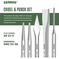 thumbnail image 4 of 12-Piece Punch and Chisel Set, Including Pin Punch, Cold Chisel, Taper Punch, Center Punch, Carrying Case, Widely Used in Factories, Repair Shops, Home, 4 of 9